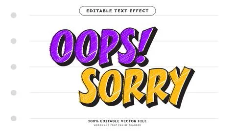 Modern comic editable text style effect illustrator vector design template Stockillustratie