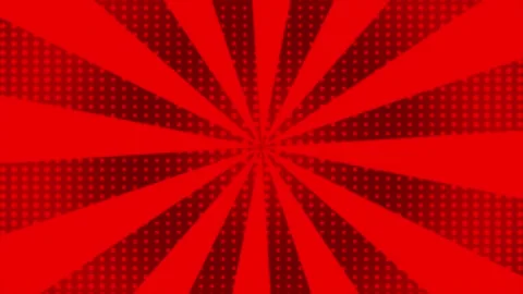 Modern comic style central rotating lines Red futuristic radial background Stock Footage 295925865