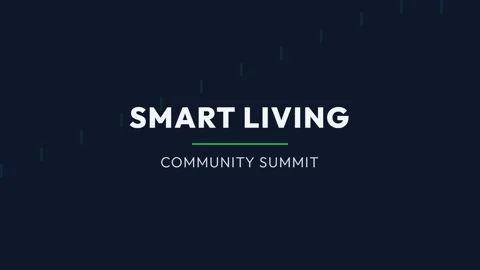 Modern Community Event: Smart Living Summit Presentation Stock Footage 337577883