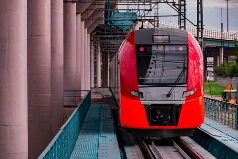 Modern Commuter Train Stock Photos