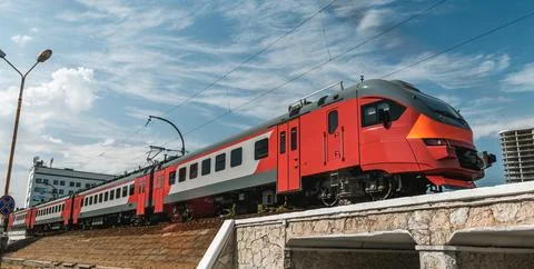 Modern Commuter Train Stock Photos