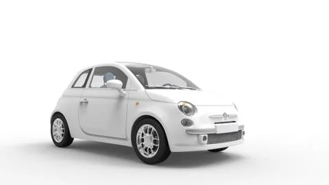 Modern Compact Car 4 Stock Illustration