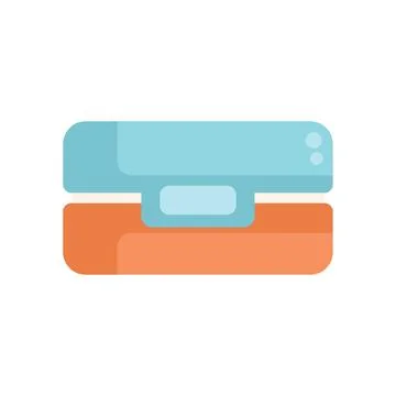 Modern compact scanner digitizing documents Stock Illustration