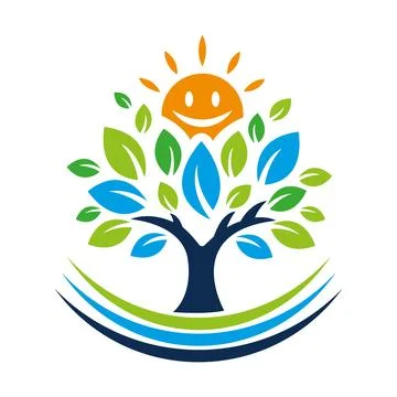 A modern company tree logo vector illustration vector icon design Stock Illustration