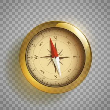 Modern compass icon. Template isolated on a transparent background 스톡 일러스트