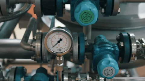 Modern complex technological industrial equipment Stock Footage 61546418