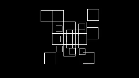 Modern composition of squares for abstract geometric background 库存影片 284464392