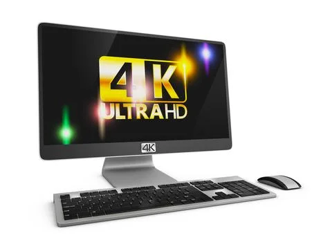 Modern computer 4K Stock Illustration