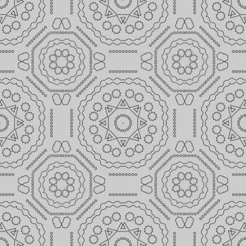 Modern, computer age shapes seamless pattern Illustrazione stock