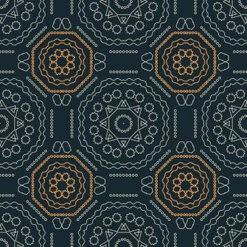 Modern, computer age shapes seamless pattern 스톡 일러스트