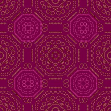 Modern, computer age shapes seamless pattern Stock Illustration