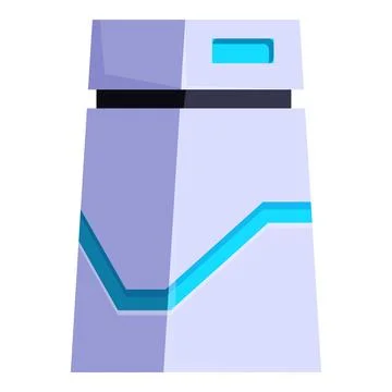 Modern computer case with blue lights gaming pc tower Stock Illustration