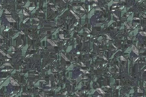 Modern computer crystal pattern digitally made backdrop illustration Stock Illustration