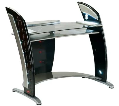 Modern computer desk or workstation Stock Photos