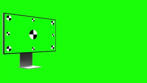 Modern computer with green screen, isolated on green background. 3d render. Stock Footage 171583057