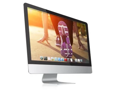 Modern computer 스톡 일러스트