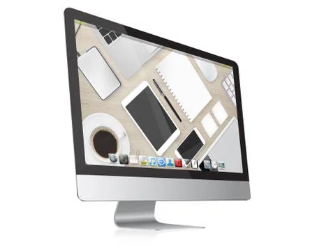 Modern computer Stock Illustration