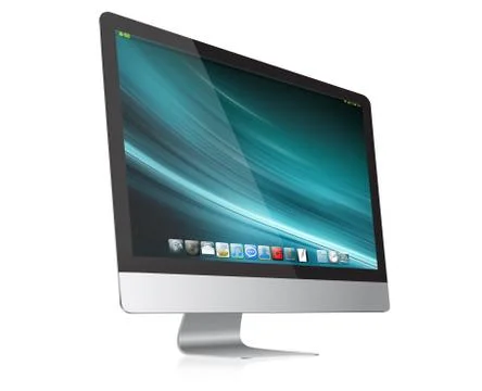 Modern computer Illustrazione stock