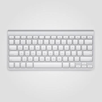 Modern computer keyboard design vector Illustrazione stock