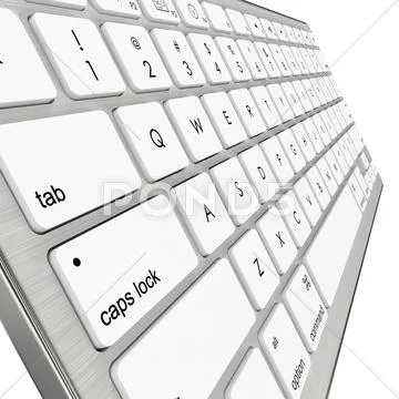 Modern computer keyboard Stock Illustration