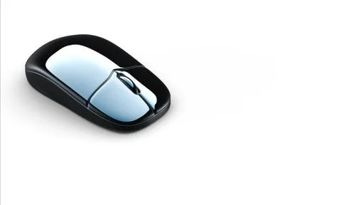 Modern computer mouse isolated on white background Stock Photos