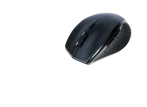 Modern computer mouse on white background Stock Photos