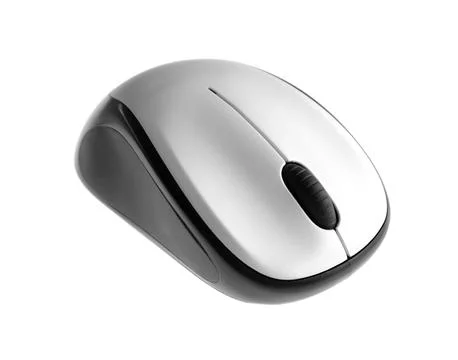 Modern computer mouse on white background Stock Photos