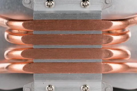 Modern computer processor cooler or radiator or heat sink 写真素材