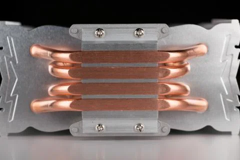 Modern computer processor cooler or radiator or heat sink Foto stock