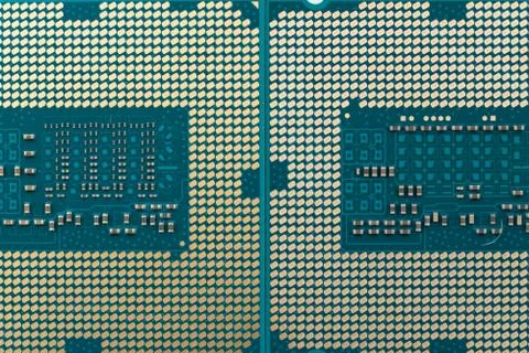 Modern computer processor Stock Photos