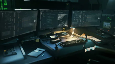Modern Computer software developing the future digital cyber universes 스톡 동영상 204999534