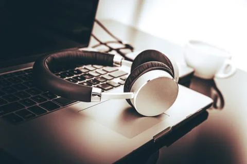 Modern computer station Stock Photos