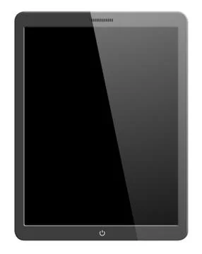Modern computer tablet with blank screen Stock Illustration