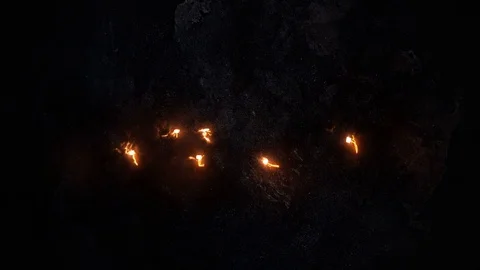 Modern computer virus. Burning virus. 43 Stock-Footage 91039775