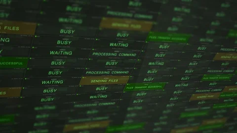 Modern Computerized network file management system ALT Video stock 92155070