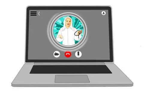 Modern concept web banner design on hand holding mobile phone with medical as Stock Illustration