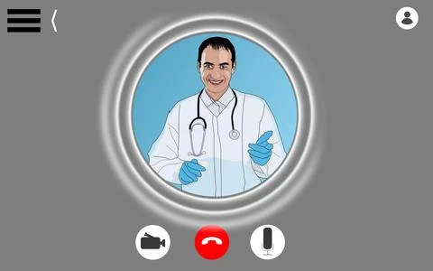 Modern concept web banner design on hand holding mobile phone with medical as Stock Illustration