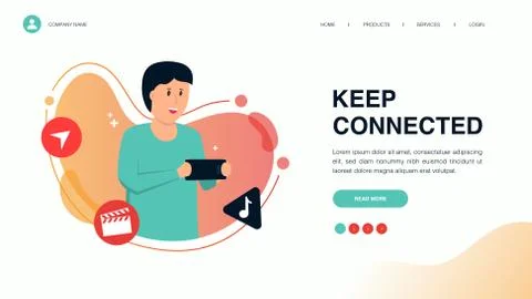 Modern concepts of development and teamwork Stock Illustration