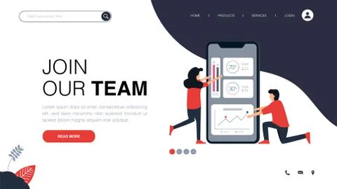 Modern concepts of development and teamwork Stock Illustration