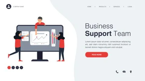 Modern concepts of development and teamwork Stock Illustration