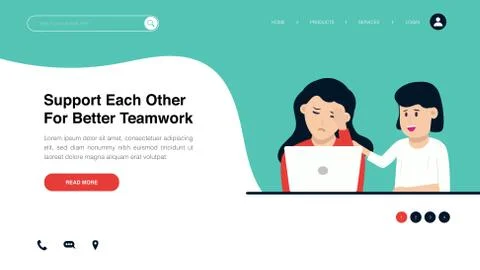 Modern concepts of development and teamwork Stock Illustration