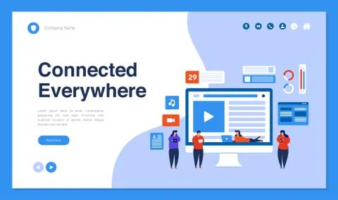 Modern concepts of development and teamwork Stock Illustration