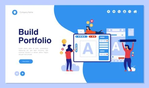 Modern concepts of development and teamwork Stock Illustration