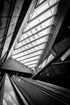 Modern conceptual high tech building Foto stock