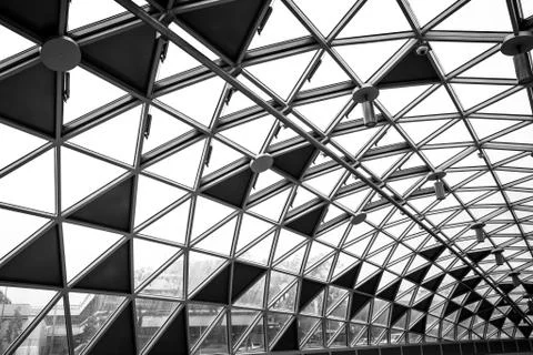 Modern conceptual high tech building Stock Photos