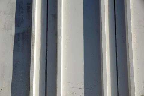 Modern concrete facade. self-locking panels for industrial buildings Stock Photos