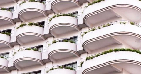 Modern condominium Stock Photos