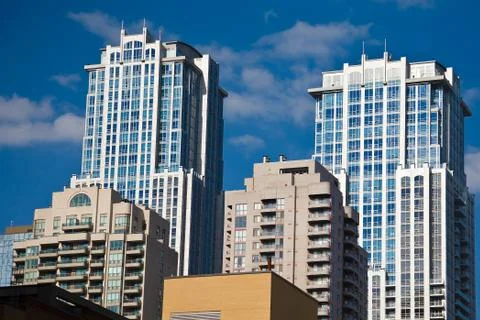 Modern condominiums Stock Photos