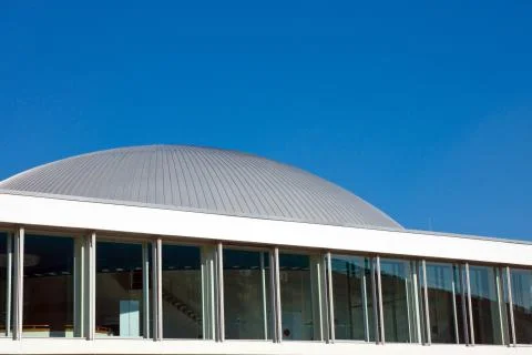 Modern construction with a cupola Stock Photos