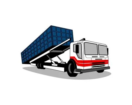 Modern construction dump truck Stock Illustration